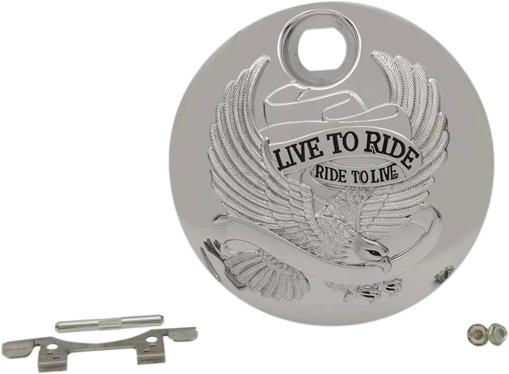 Drag Specialties "Live To Ride" Fuel Console Door