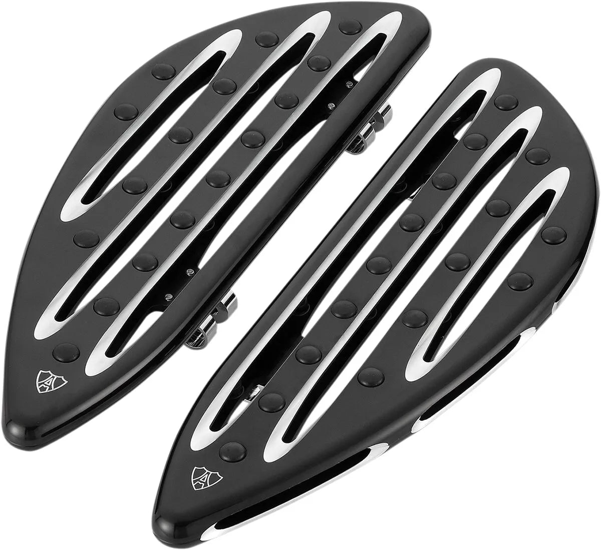 Arlen Ness Deep Cut Floorboards - Black Anodized