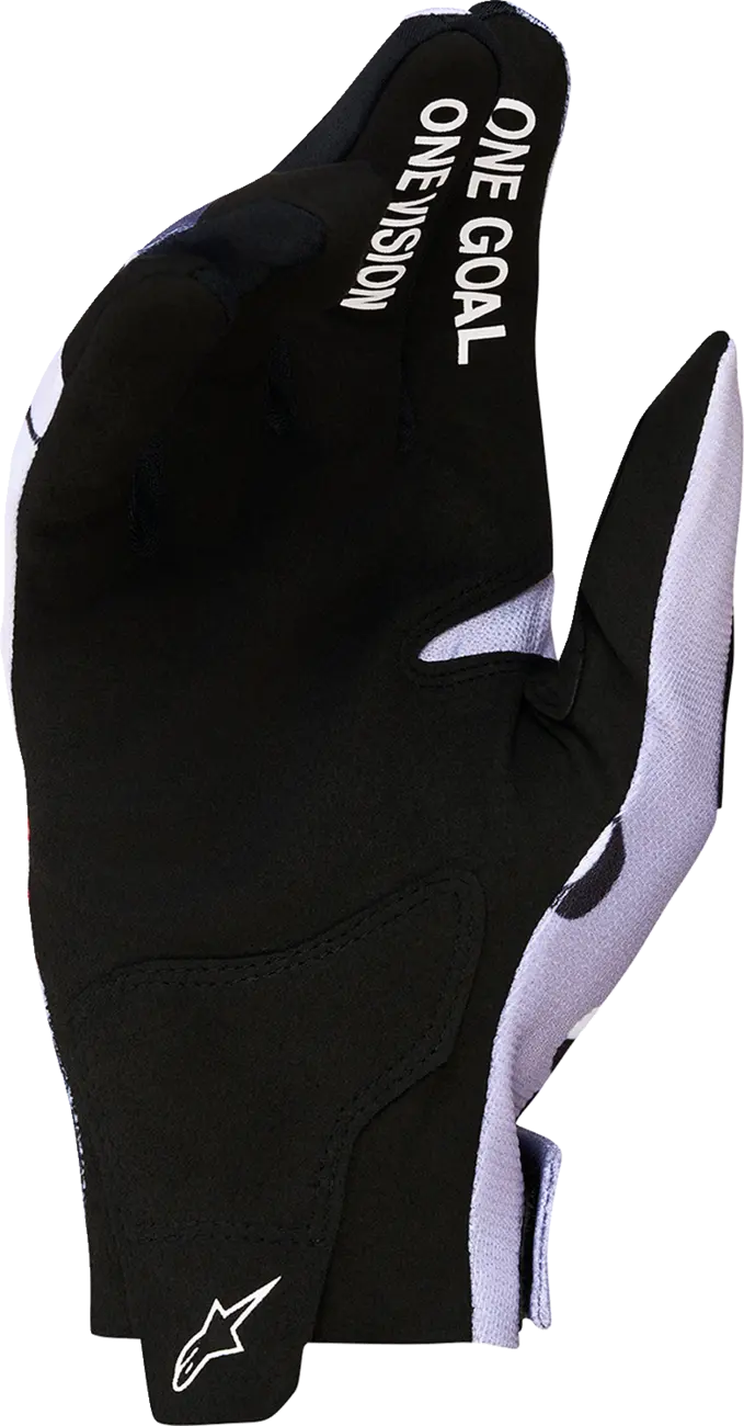 Alpinestars Youth Radar Gloves Gray Lilac Black