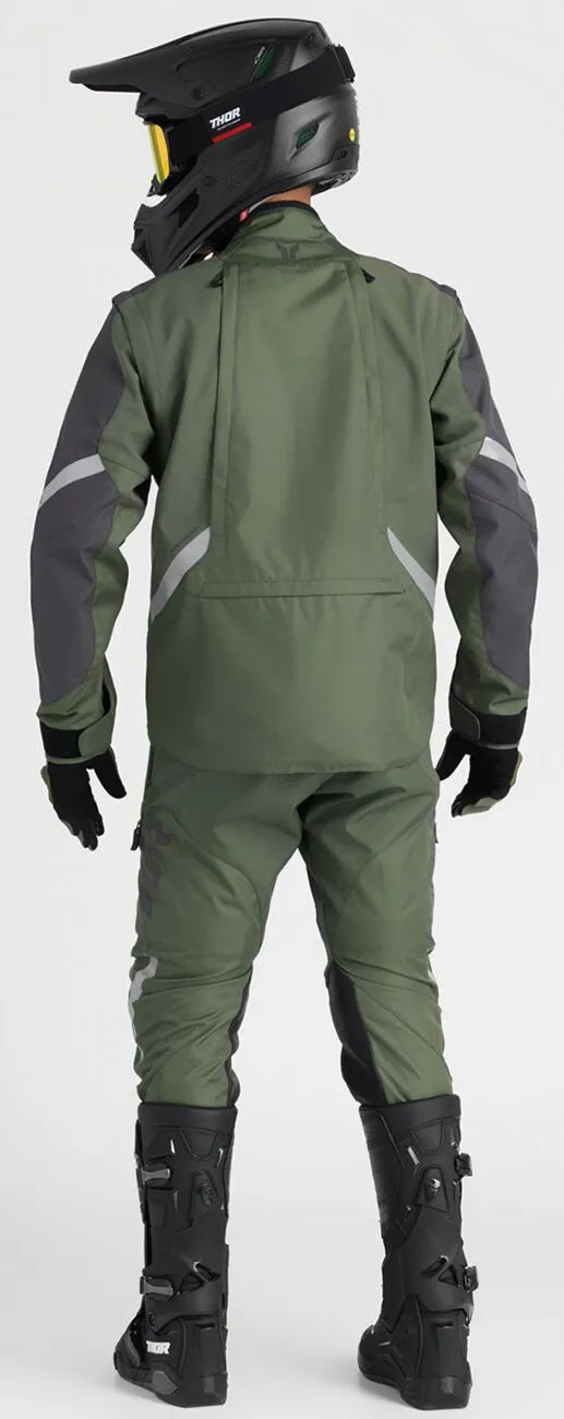 Thor Terrain Gloves - Black/Charcoal/Army Green