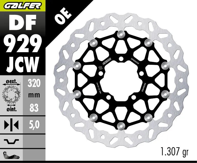 Galfer Floatech Wave Brake Rotor For Road Use - Front