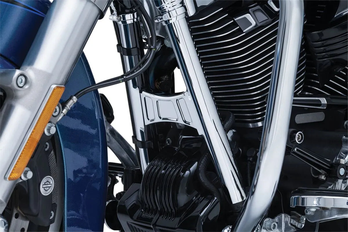 Kuryakyn Deluxe Neck Cover Kit Chrome Frame