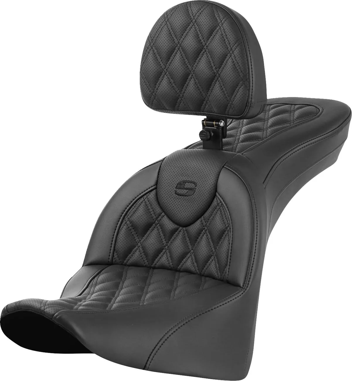 Saddlemen Roadsofa Lattice Stitch Seat - For Harley Davidson