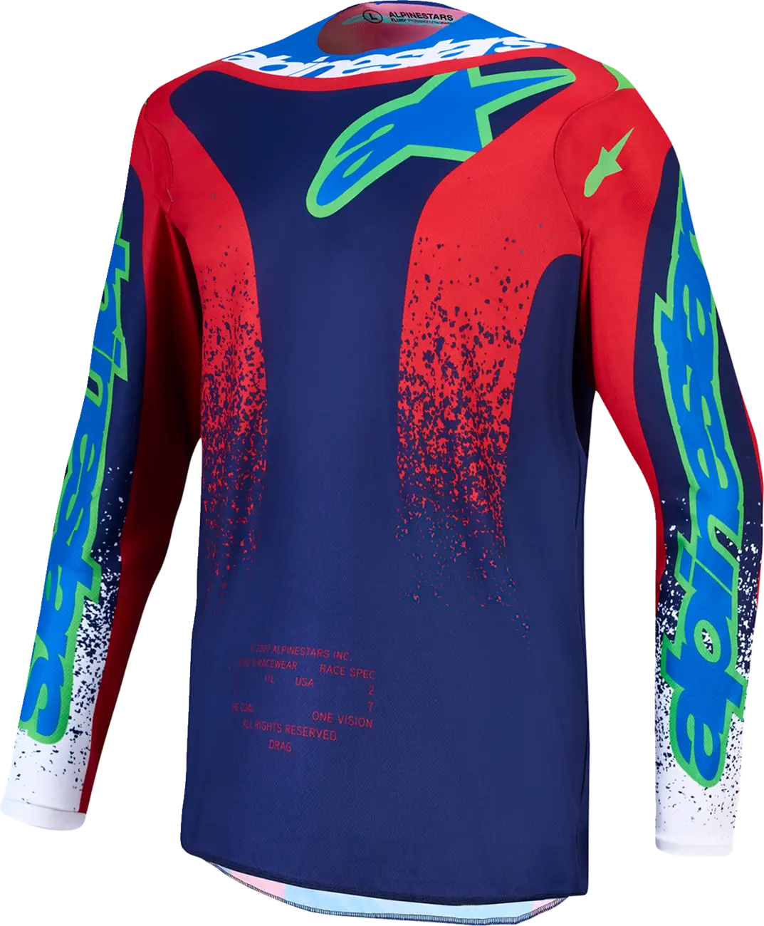 Alpinestars Fluid Drag Youth Jersey Blue/Navy/Red/White