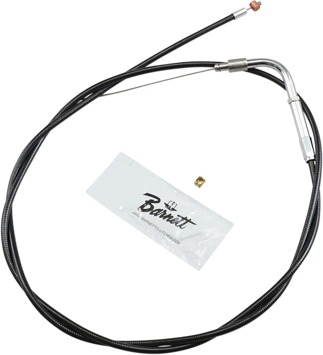 Barnett Black Vinyl +6" Throttle/Idle Cable Harley Electra Glide