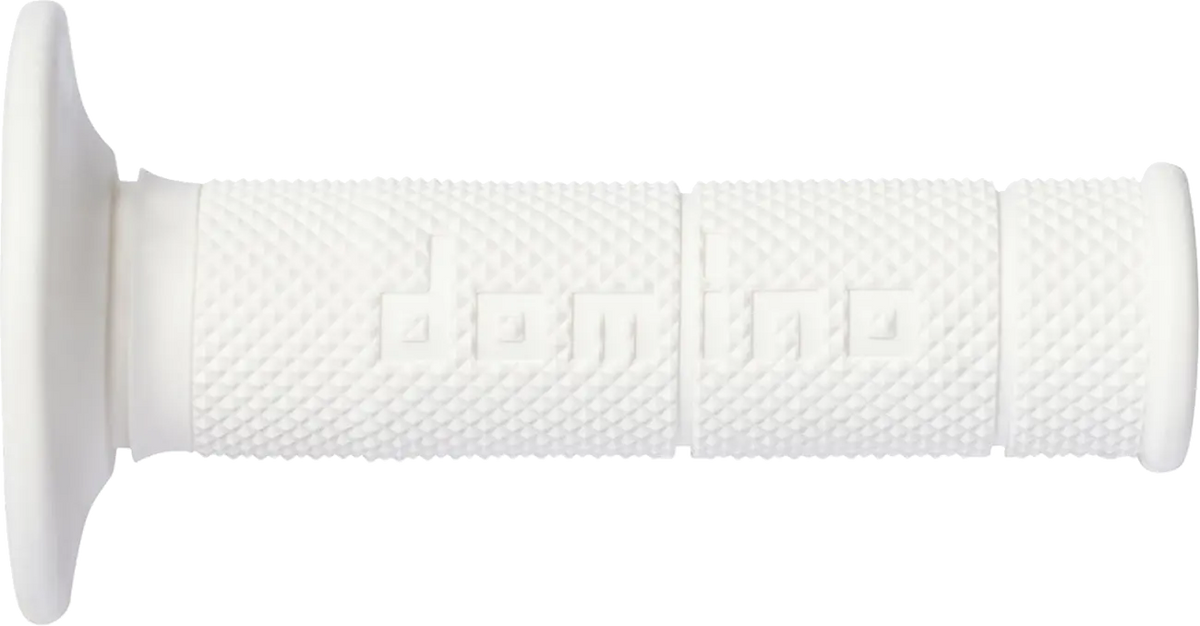 Domino Victor 1/2 Waffle Grips White for 7/8" Handlebar