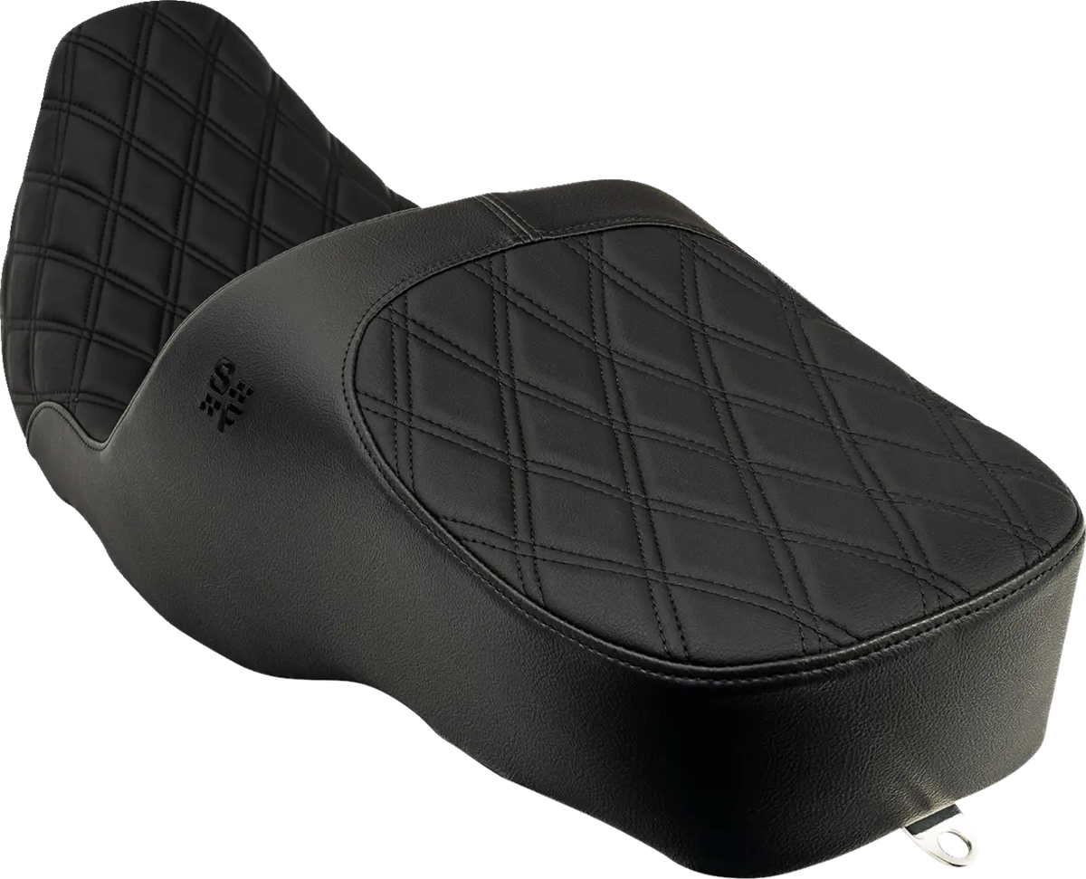 Slyfox Chariot Seat Black Double Diamond Stitch FLH FLT 97-07