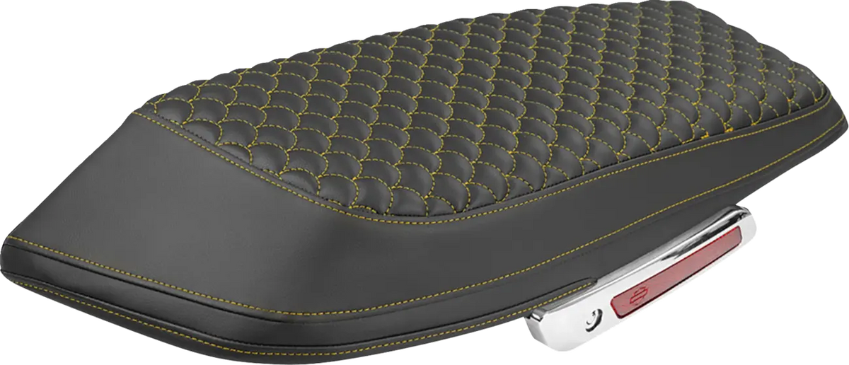 Saddlemen Roadsofa Dragon Scale Gold Stitch Saddlebag Lid Covers