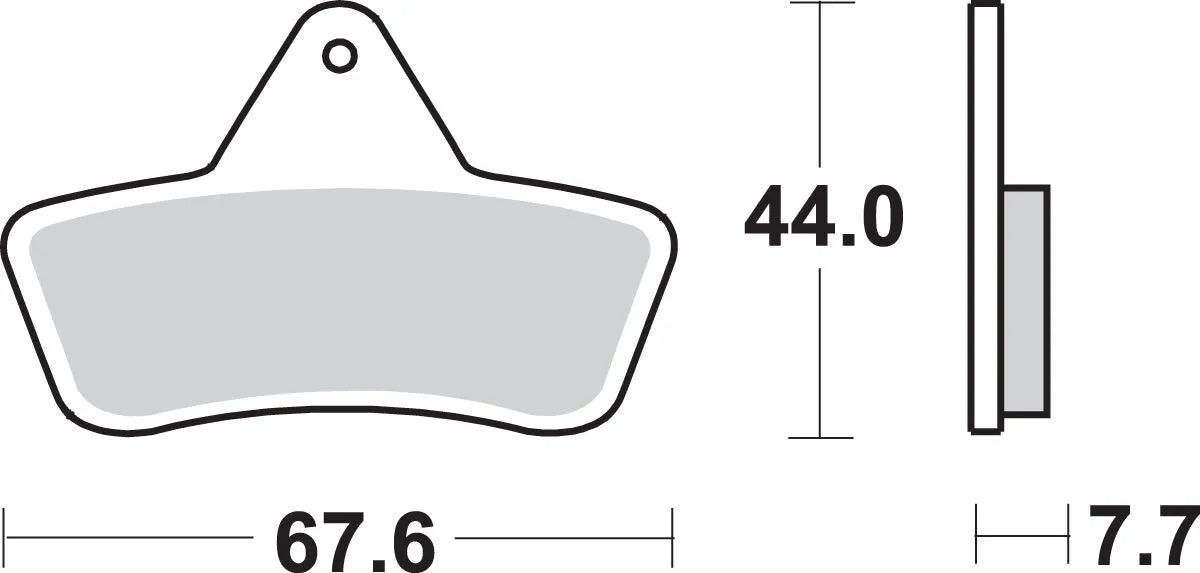Sbs Ats All-terrain Spiekane Klocki Hamulcowe - Tył
