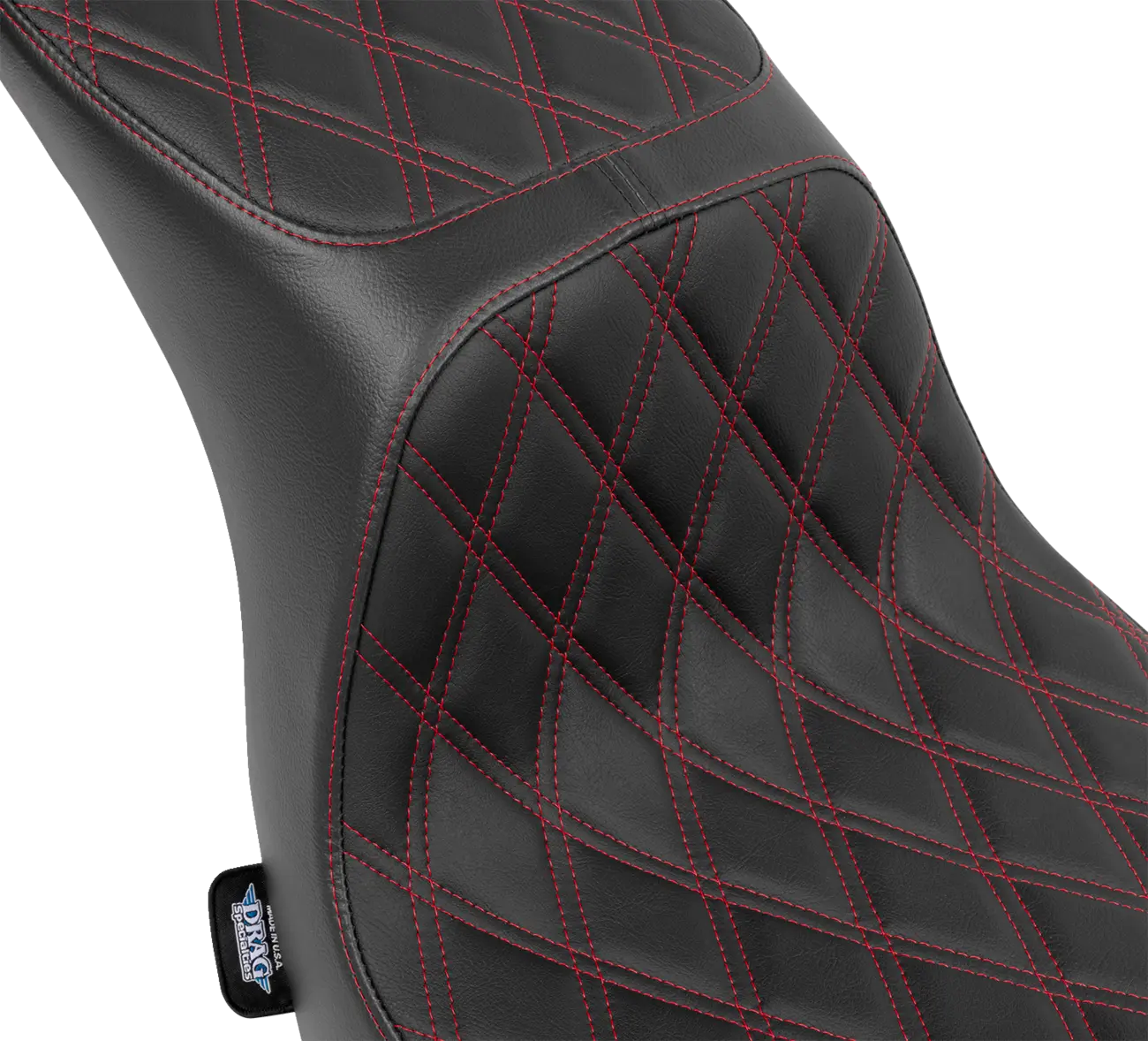 Drag Specialties Performance Predator 2-up Seat - For Harley Davidson