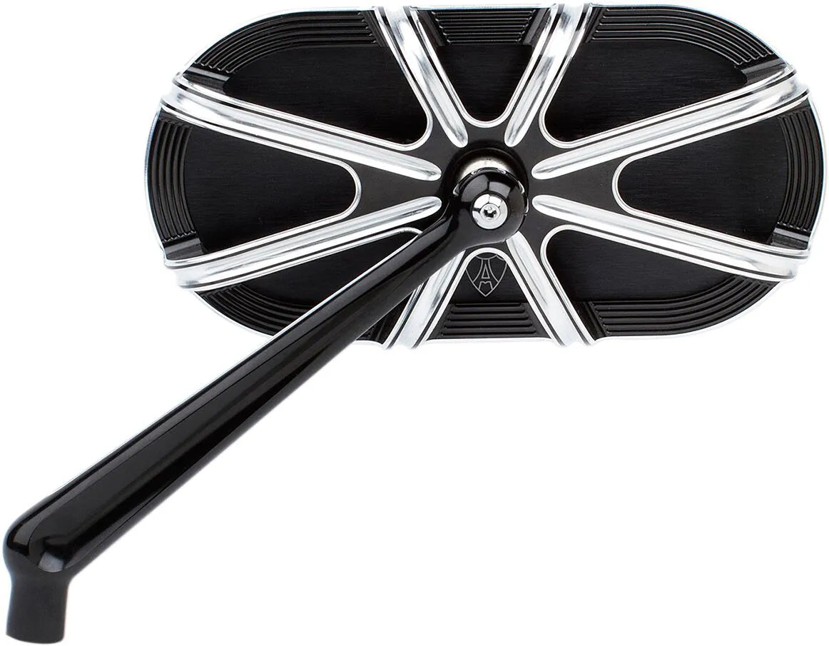 Arlen Ness Caged Series Mirror - Black Aluminum