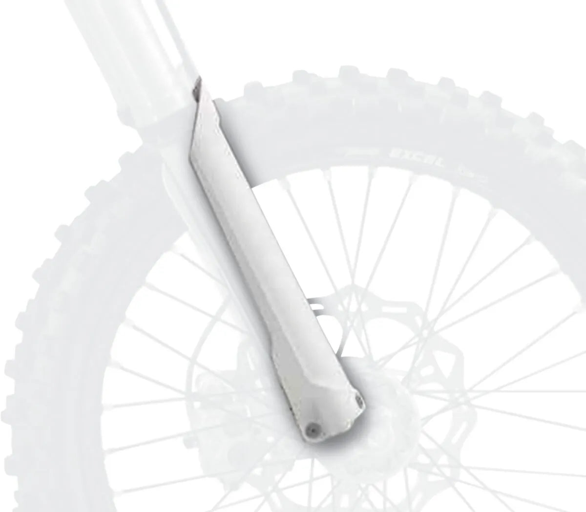 Polisport Fork Guard Cover - White Plastic
