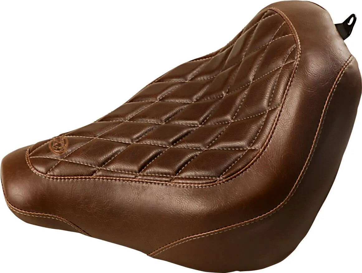 Mustang Wide Tripper Solo Seat - For Harley Davidson