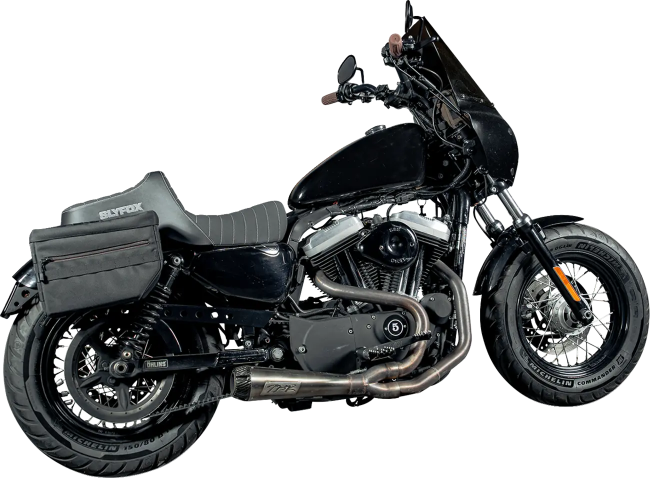 Slyfox High Noon Seat - Enhanced Comfort - For Harley Davidson