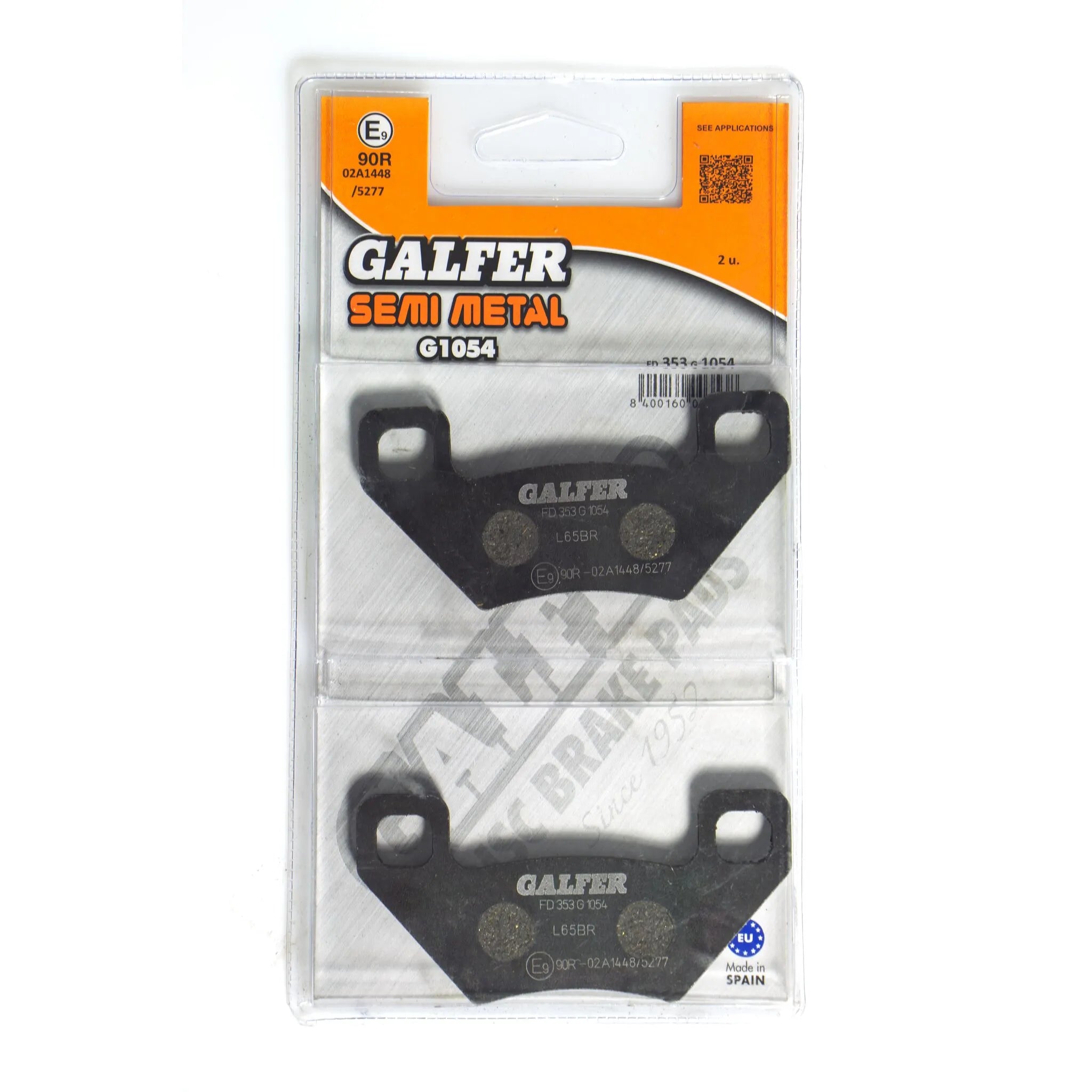 Galfer Semi-metallic Brake Pads For Oem Replacement - Front & Rear