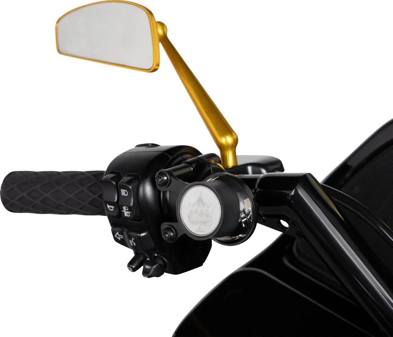 Arlen Ness Tearchop Mirror - Gold Anodized
