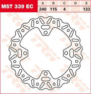 Tarcza Hamulcowa Trw Ec Cross Design - Tył