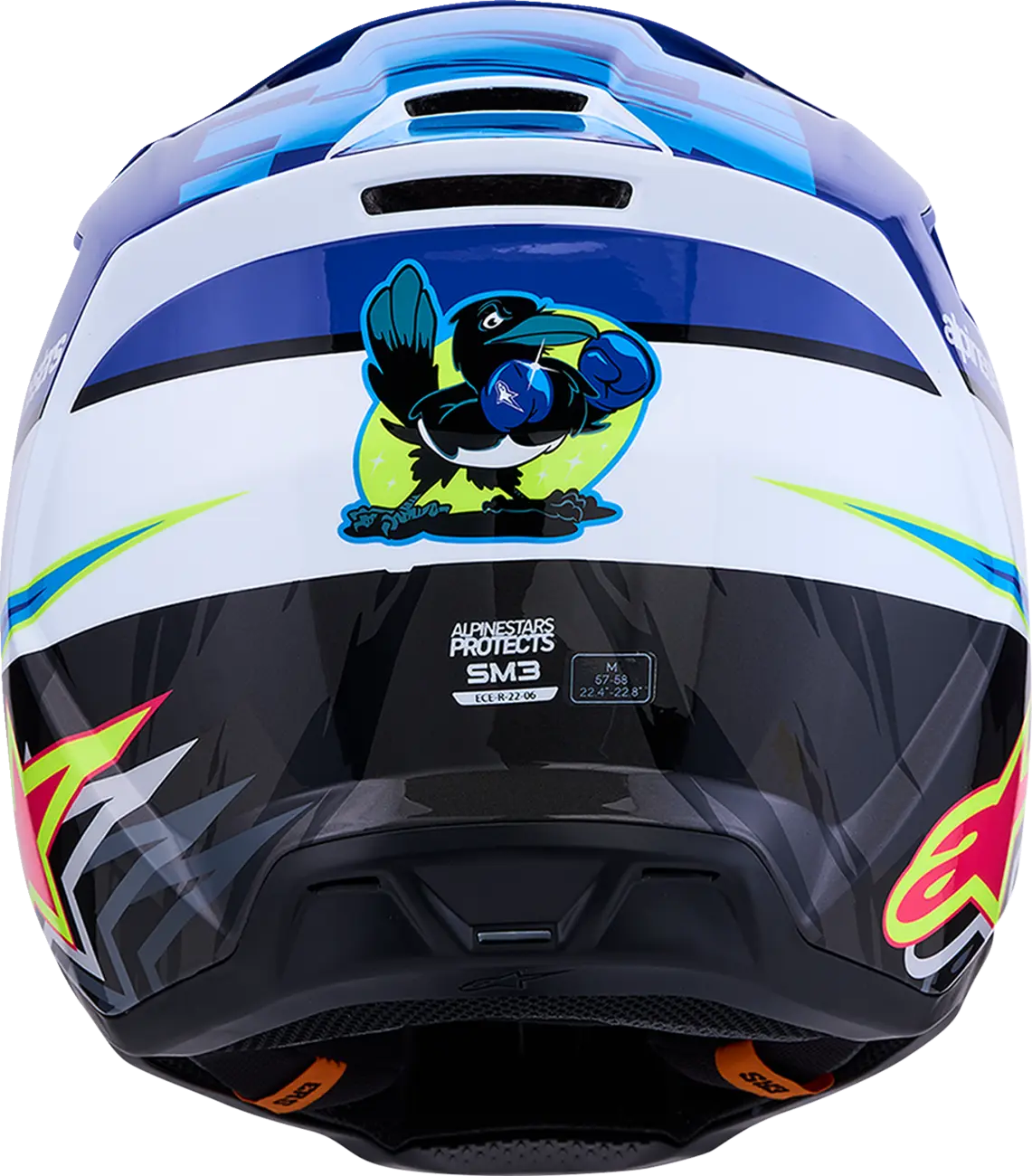 Alpinestars SM3 Falcon Helmet Blue/Black/Pink