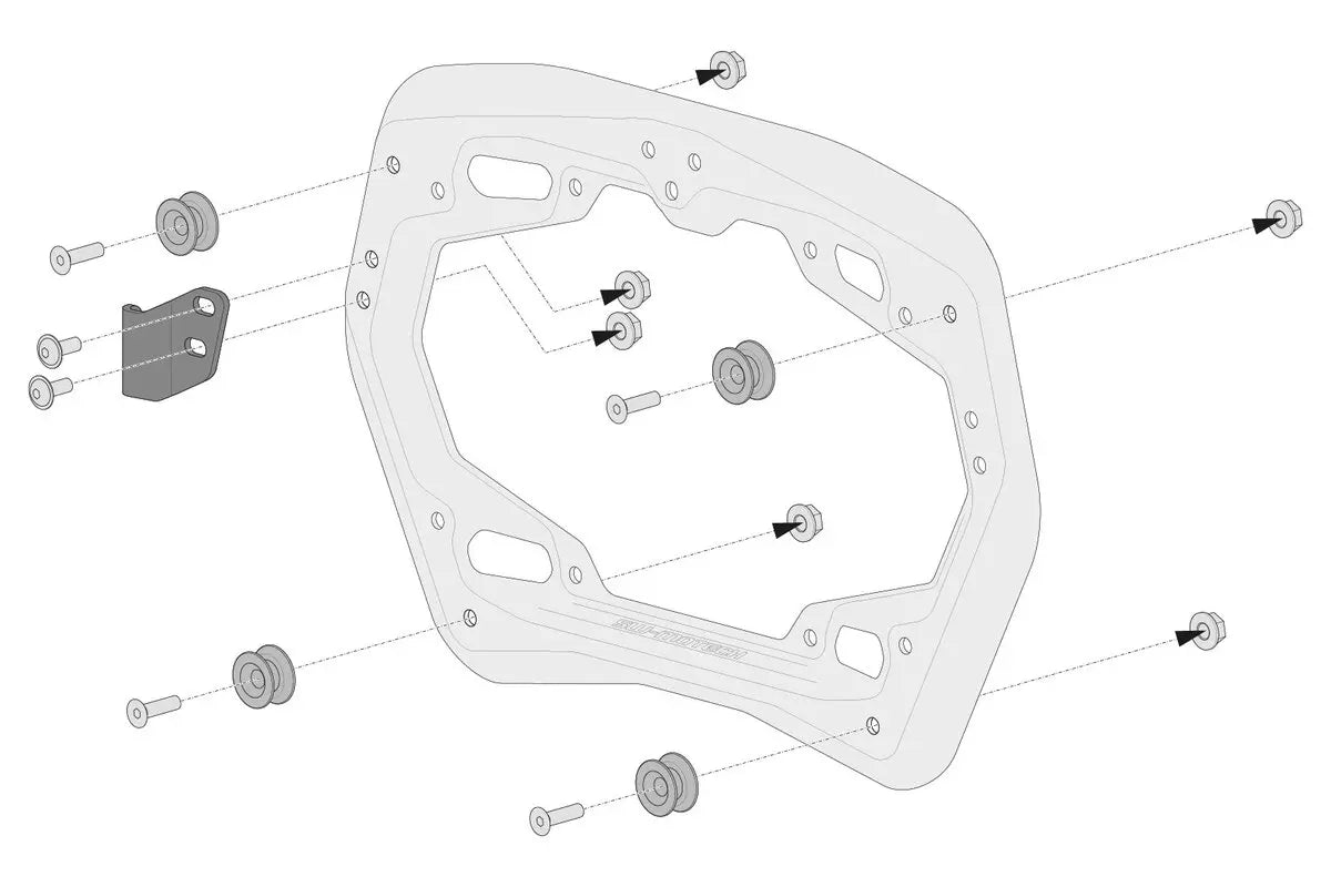 Sw-Motech TRAX ADV Aluminium Side Case System 45L/37L Silver