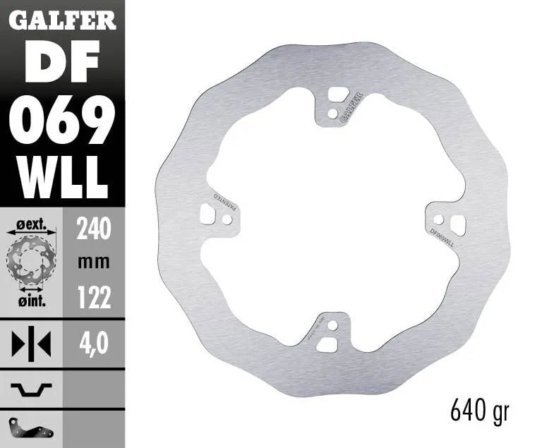 Galfer Wave Brake Rotor - High-performance Stopping Power - Rear