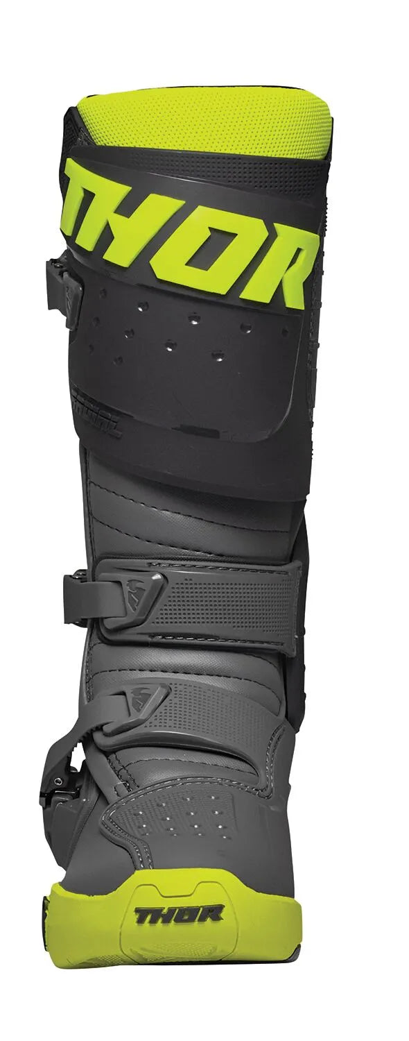 Thor Radial MX Boots Gray/Fluo Yellow