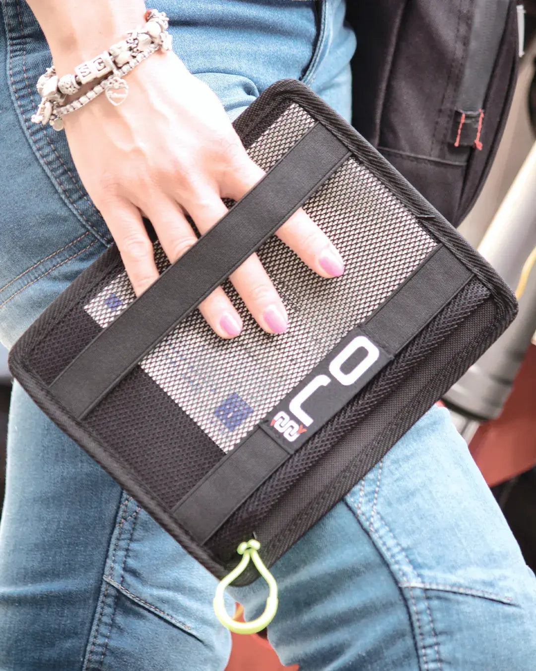 OJ DOC Document Bag Black 21cm x 17cm