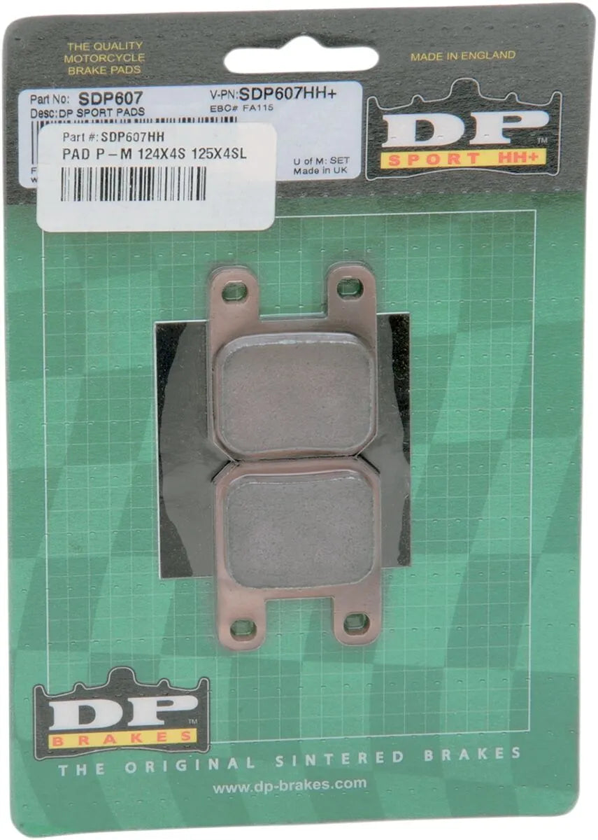 Spiekane Metalowe Klocki Hamulcowe Dp Brakes Sdp607hh - Przód i Tył