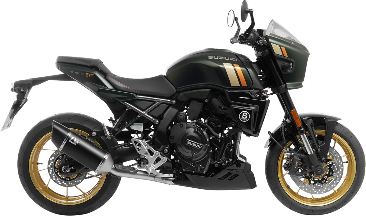 Leovince LV-14 R 2-into-1 Black Exhaust for Suzuki GSX-8R/S