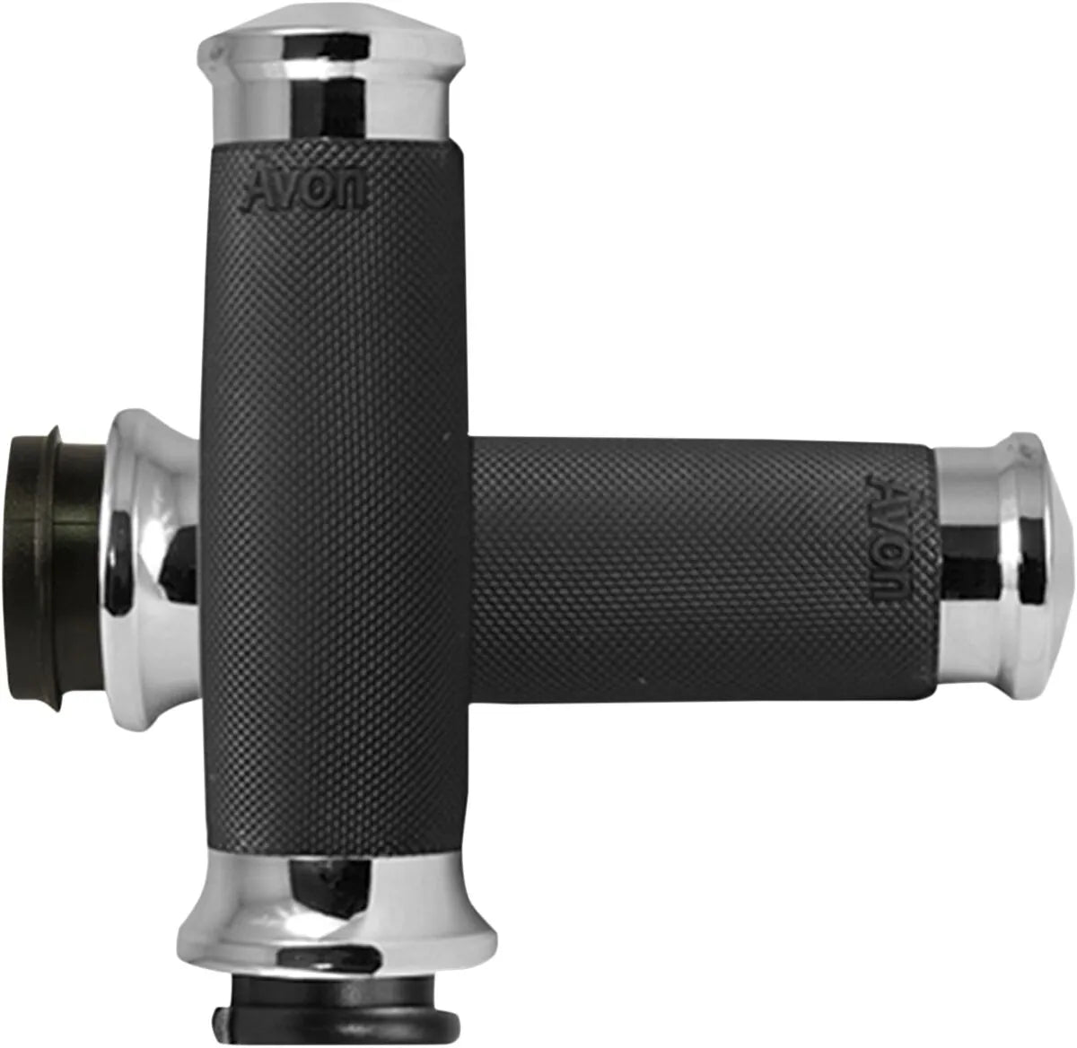 Avon Grips Custom Contour Grips - Black/chrome