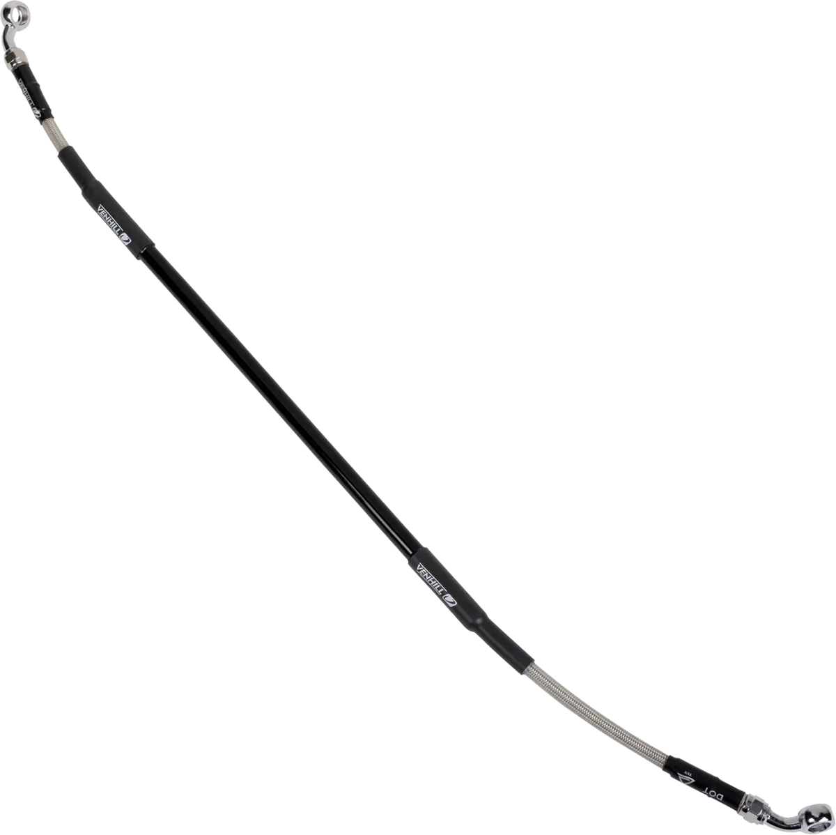 Moose Offroad Hard-Parts Stainless Steel Braided Rear Brake Line