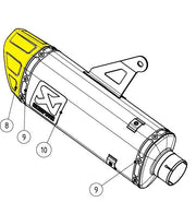 Akrapovic V-ec398 Końcówka Tłumika - Zamiennik