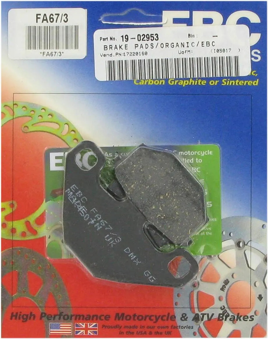 Klocki hamulcowe Ebc Organic Base Fa - Tył