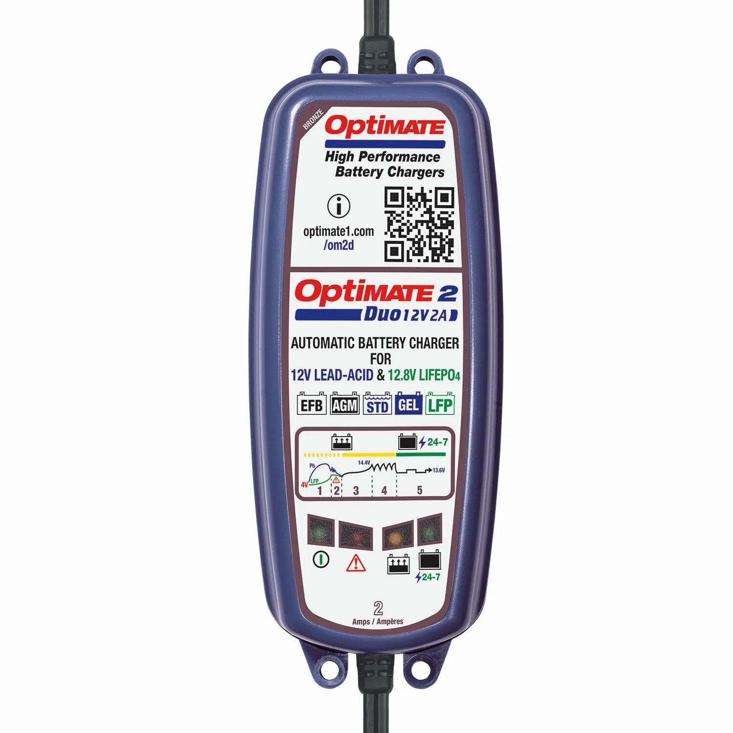 Tecmate Optimate 2 Duo Battery Charger