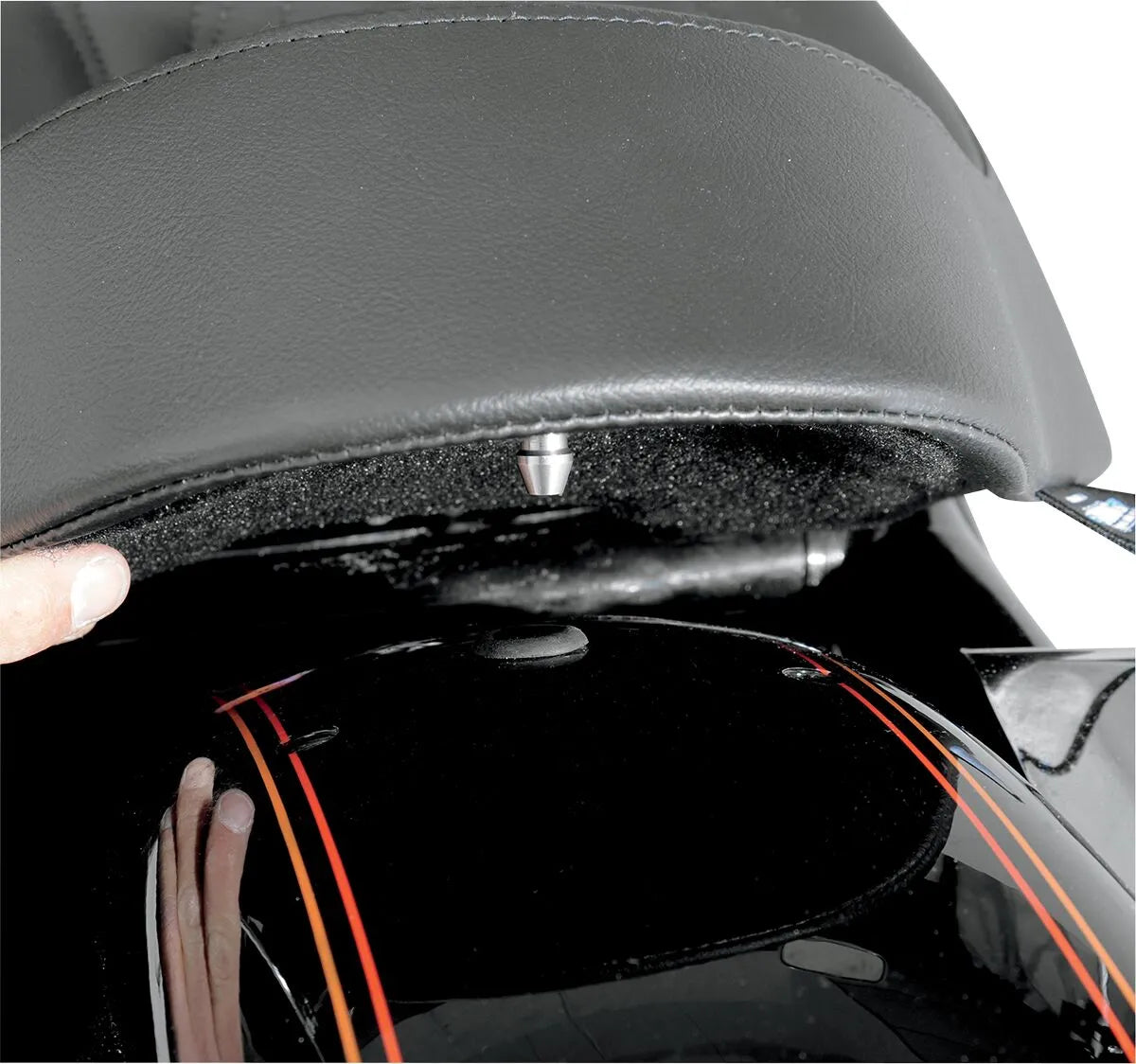 Drag Specialties Backrest Compatible Solo Seat - For Harley Davidson
