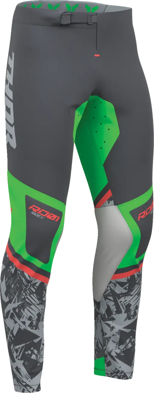 Thor Sportmode Punk'd Pants Charcoal/Green