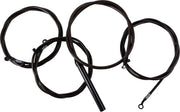 La Choppers Midnight Braided Handlebar Cable/Brake Line Kit