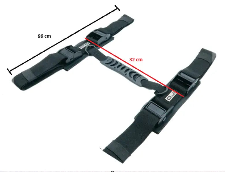 OJ ATMOSFERE METROPOLITANE Heavy Top/Side Case Strap Black 32cm
