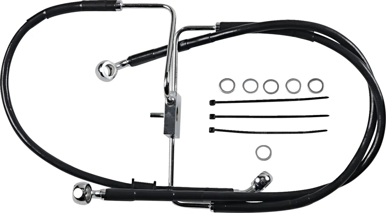 Drag Specialties Przedłużony Przewód Hamulcowy 31" Stal Nierdzewna Przód