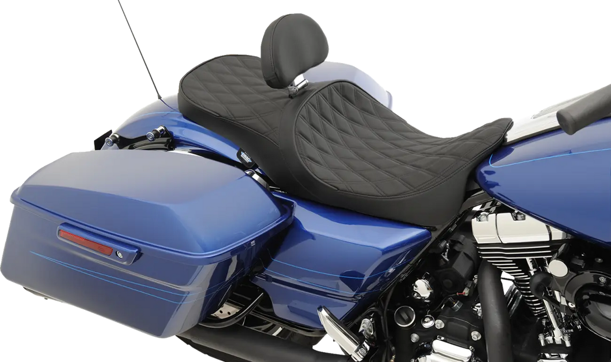 Drag Specialties Low Profile Touring Seat - For Harley Davidson