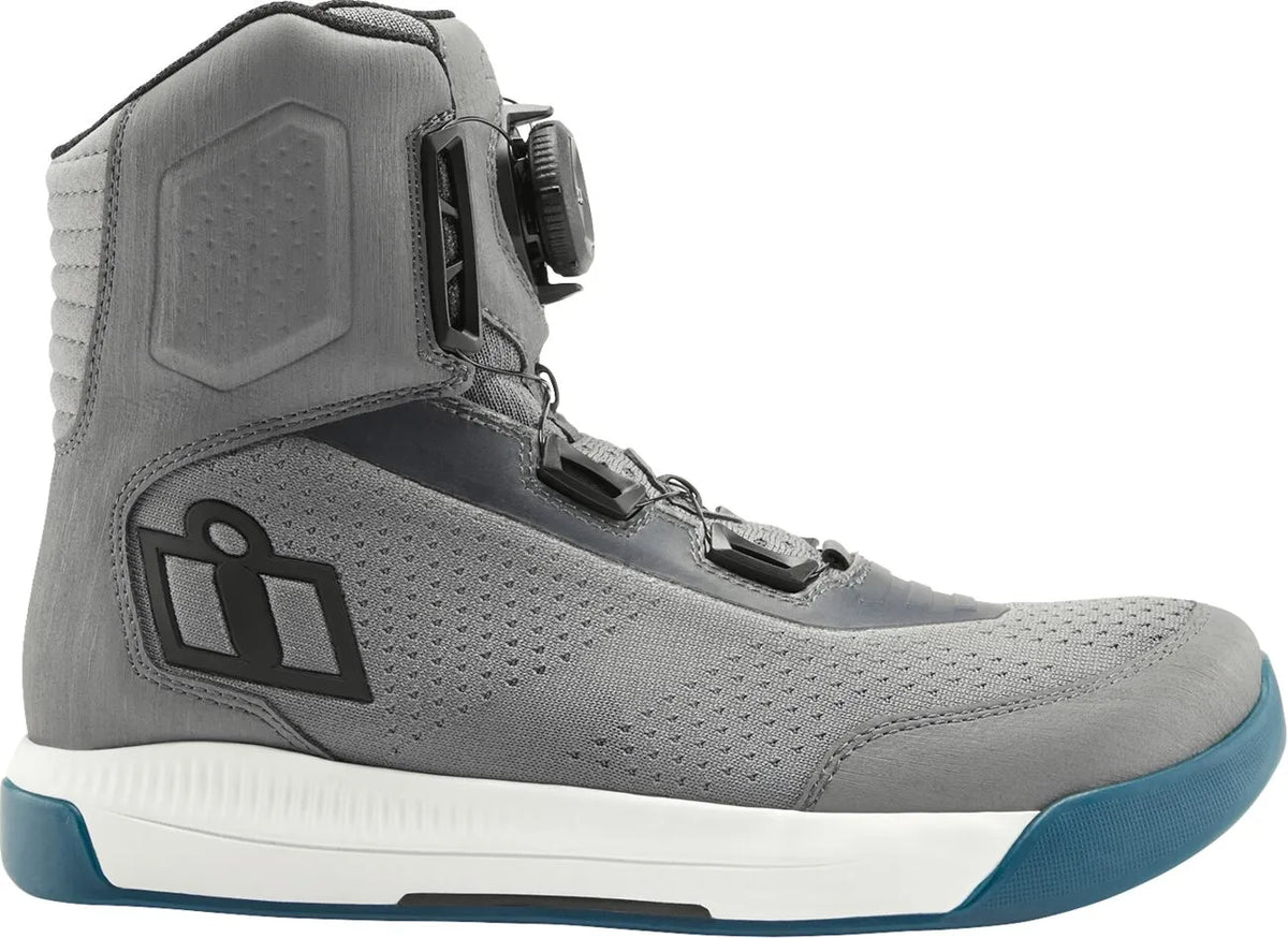 Icon Overlord Vented Boots Grey