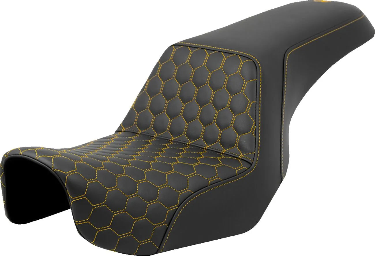 Saddlemen Honeycomb Step-up Seat - For Harley Davidson