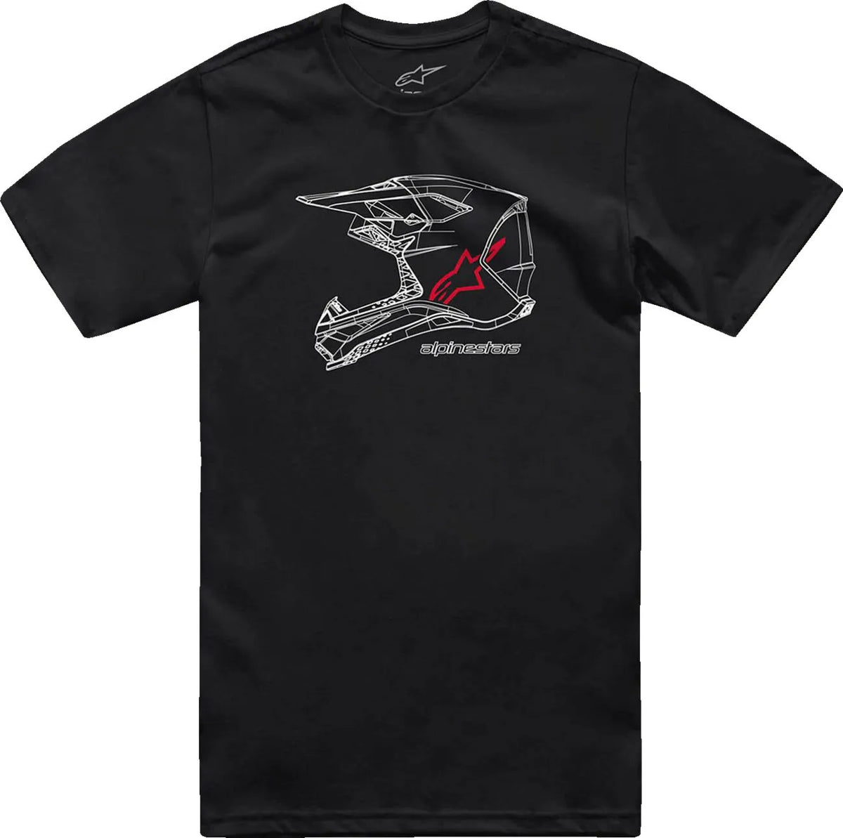 Alpinestars MX Helmet T-Shirt Black