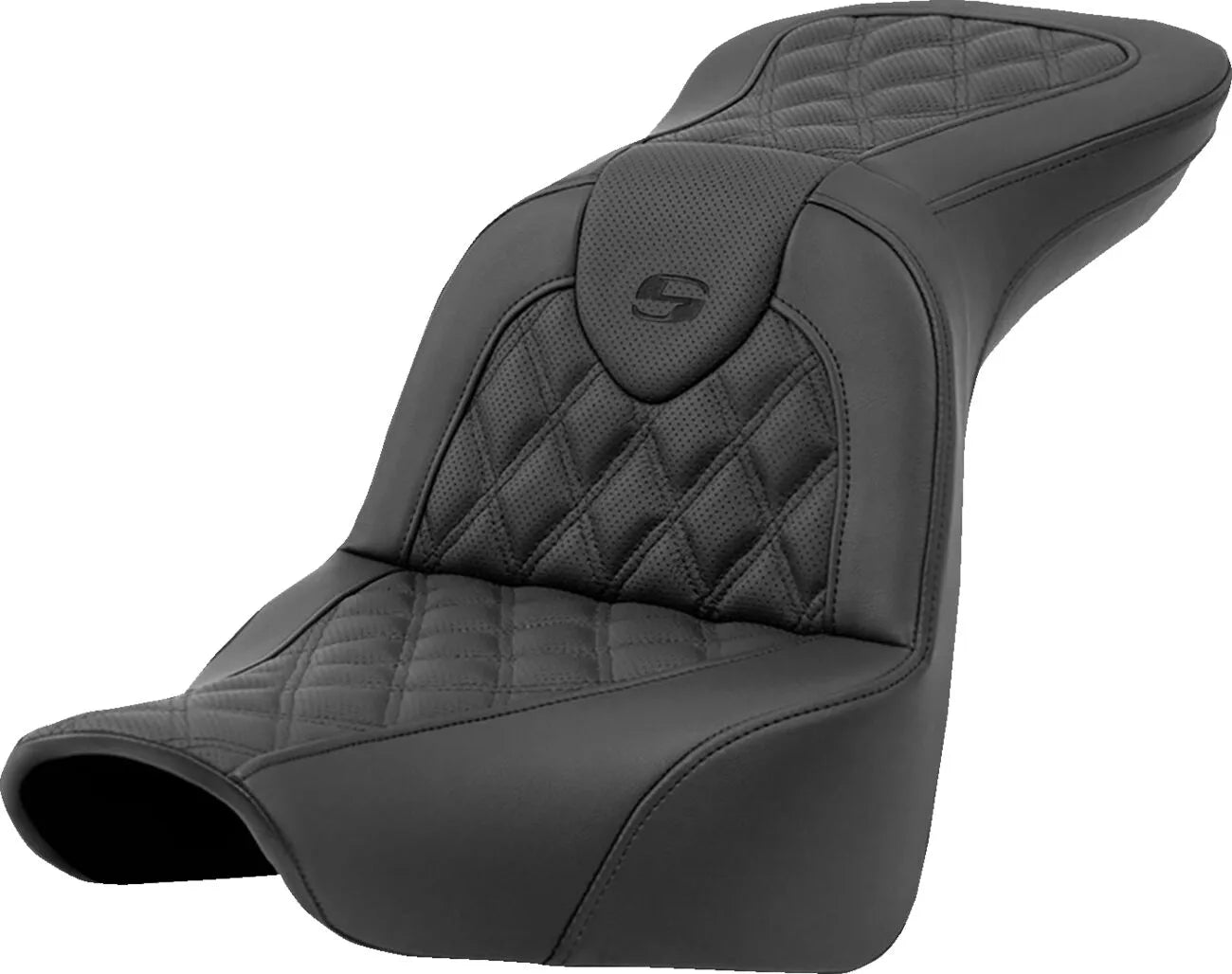 Saddlemen Roadsofa Lattice Stitch Seat - For Harley Davidson