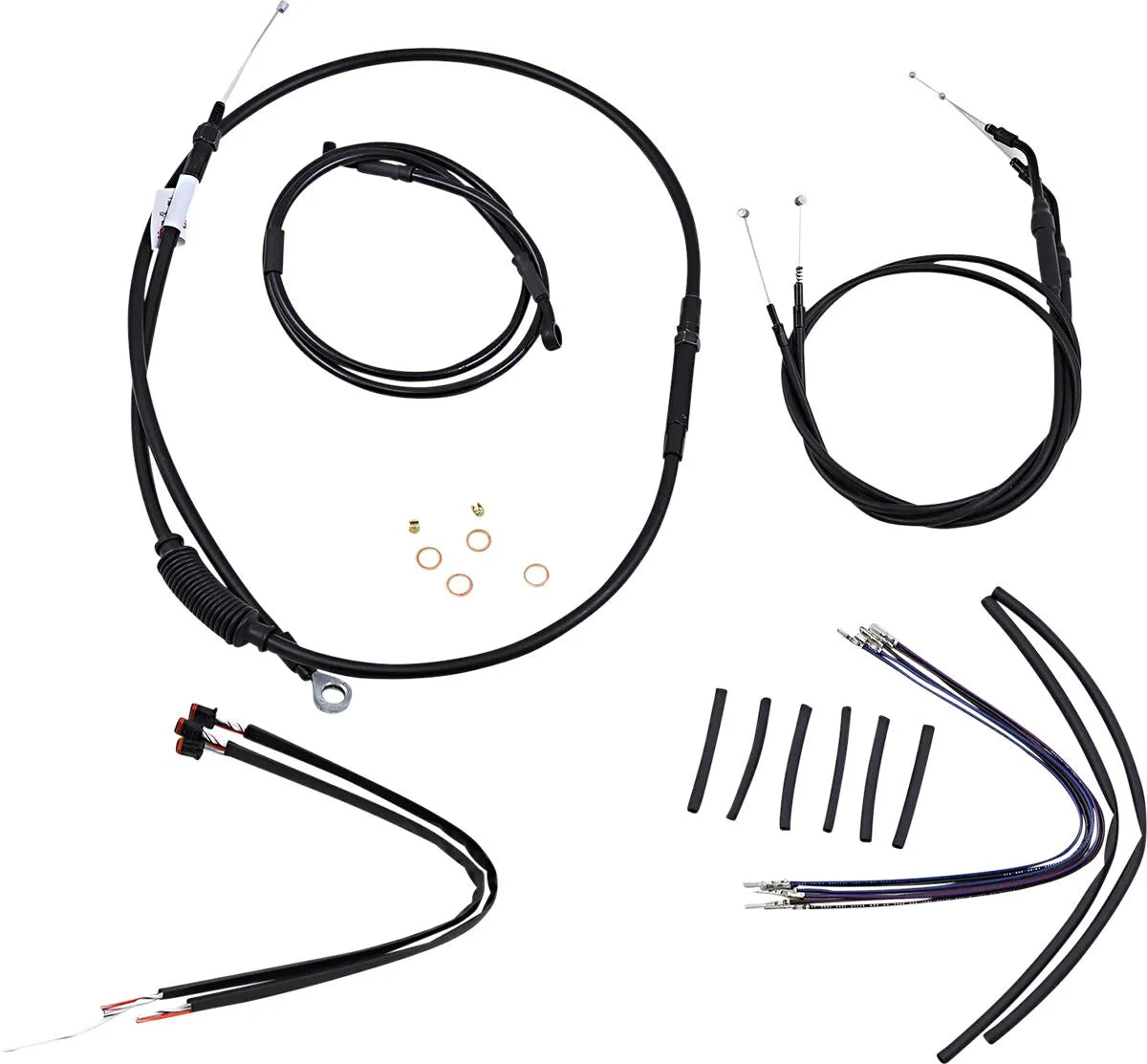 Burly Brand 12" T-Bar Cable Kit Harley Sportster XL 2014-2022
