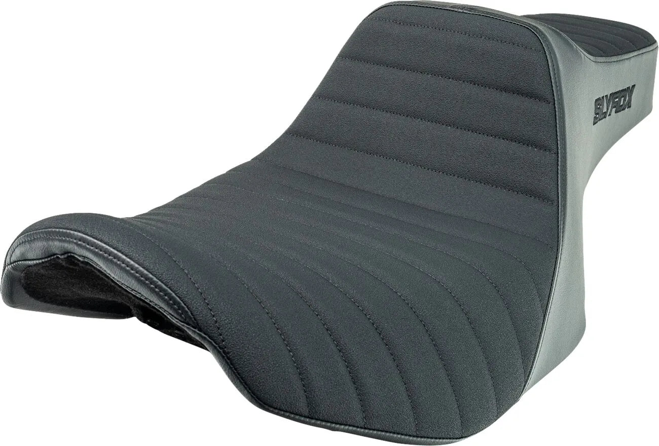 Slyfox High Noon Seat - Enhanced Comfort - For Harley Davidson