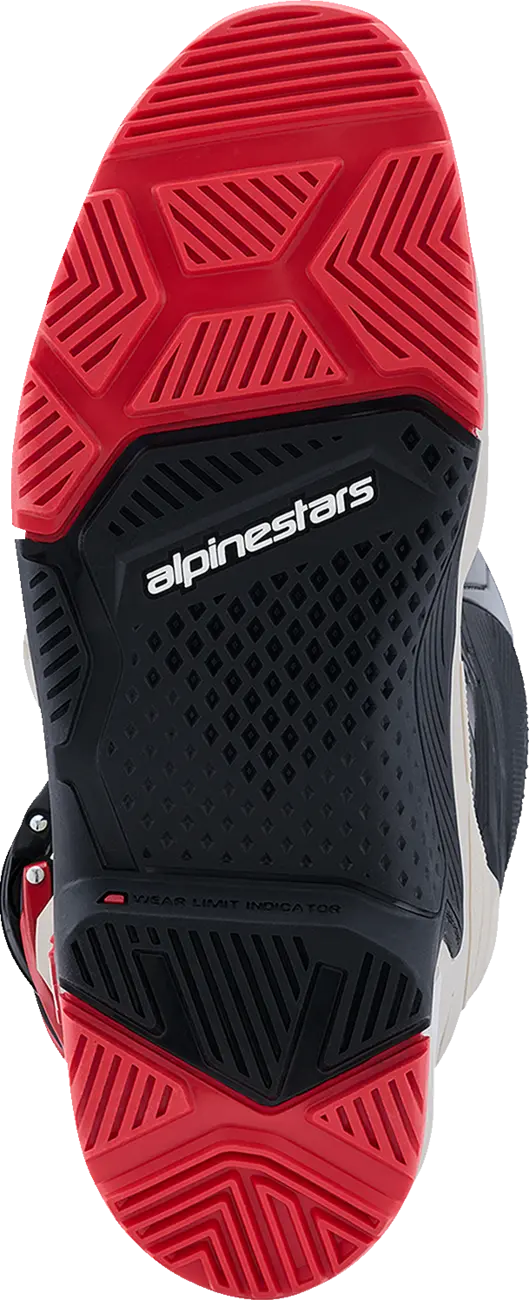 Alpinestars Tech 7 Enduro Boots Black Light Gray Bright Red