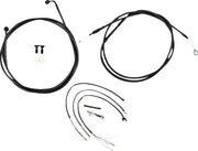 La Choppers Midnight Braided Handlebar Cable/Brake Line Kit