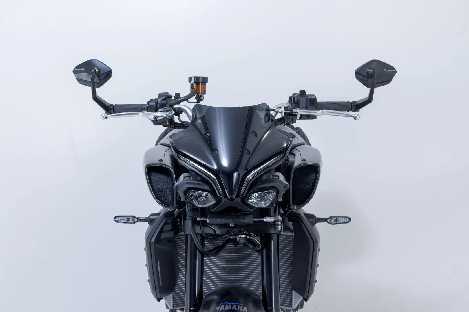 Sw-motech Bar End Mirrors - Black Anodized Aluminum