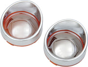 Drag Specialties Visor-style Turn Signal Bezels