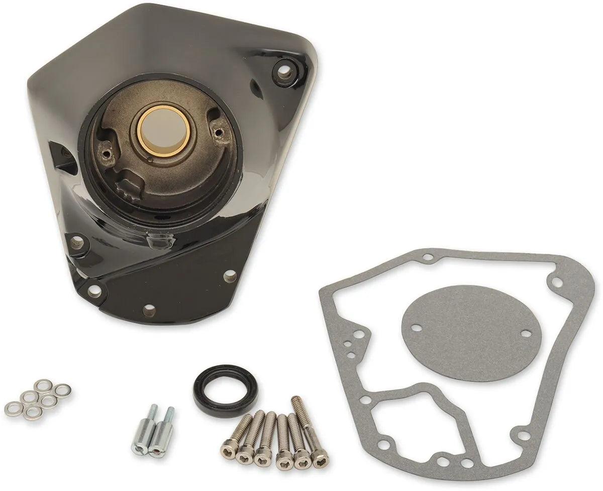Drag Specialties Cam Cover - Black Gloss Aluminum